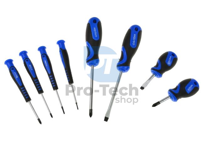 Set of Phillips and flathead screwdrivers 8 pcs 09589