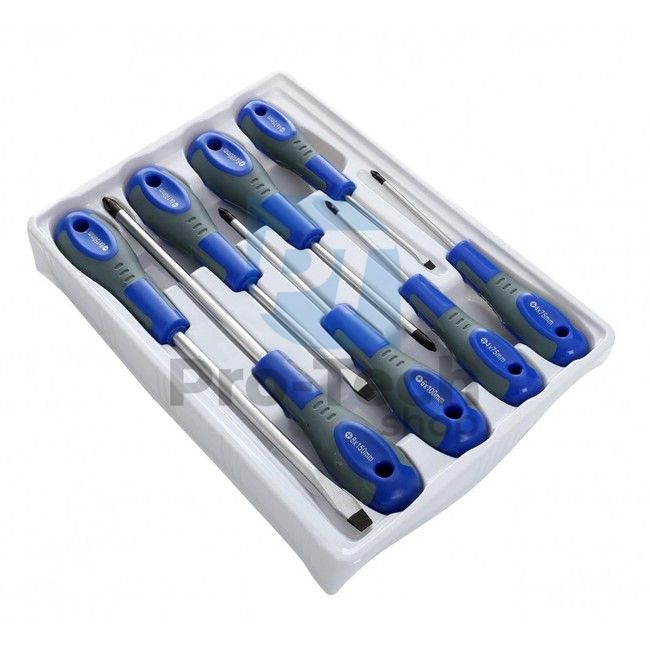 Set of cross and flat head screwdrivers 8pcs 00668