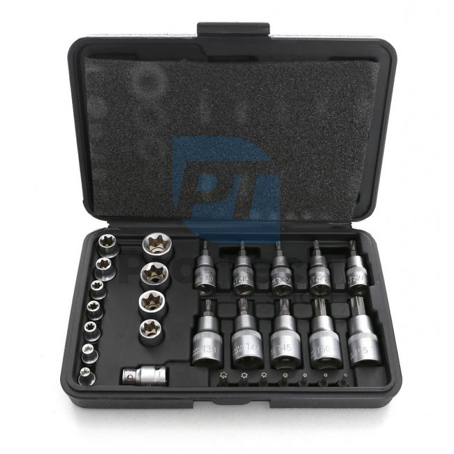 Set of socket wrenches and bits TORX 30pcs 10758