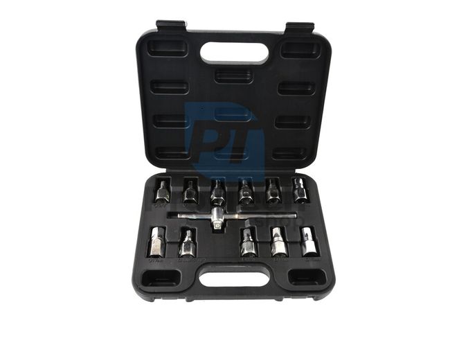 Set of socket wrenches for oil pan plugs 12pcs 00717