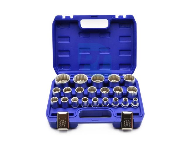 Set of socket wrenches 1/2" 12-edge 8-36 mm 21pcs 02359