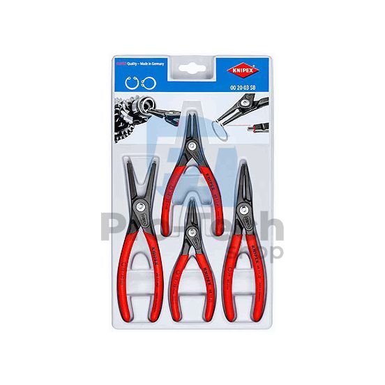 Set of precision pliers for retaining rings with tools 4 pcs KNIPEX 08981