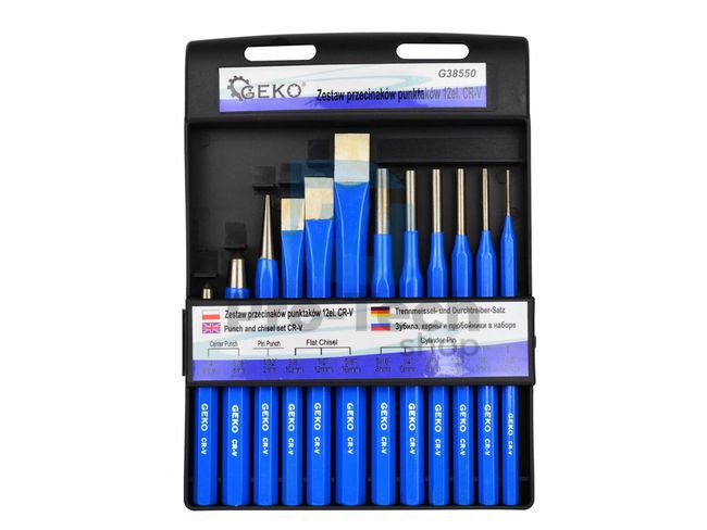 Set of chisels and hole cutters 12pcs 02133