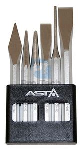 Set of chisels and punches 6pcs pro Asta A-6CCS 05956