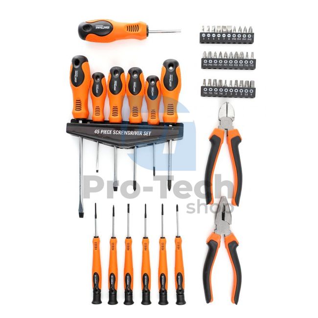 Screwdriver and bit set 45pcs 16724