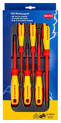 Set of flat and Phillips screwdrivers 6pcs KNIPEX 13414