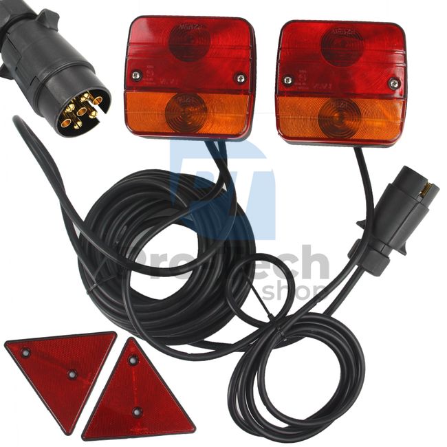 Trailer light set with magnet 12950