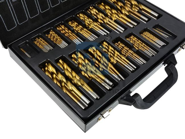 Set of Titanium HSS Metal Drills 170 pcs 1.0 – 10mm 09466