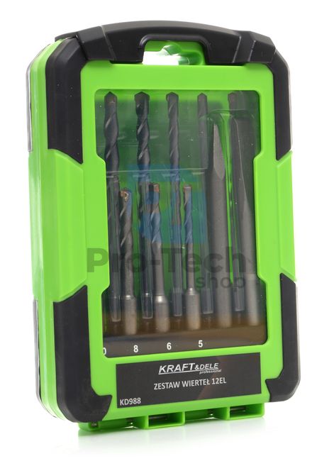 Set of SDS Plus drill bits and chisels 12pcs 15070