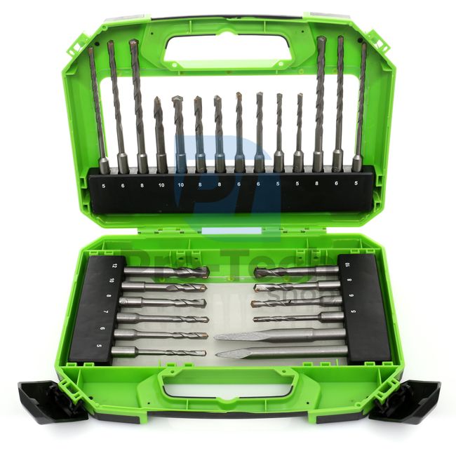 Set of SDS Plus drill bits and chisels 26pcs 15071