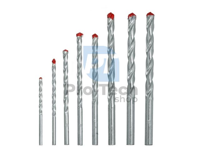 Set of concrete drill bits 8pcs 3mm - 10mm 01142