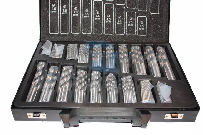 Set of HSS metal drill bits 170pcs 1mm - 10mm 00462