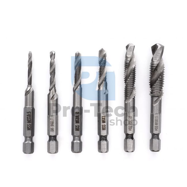 Set of HSS drill bits for metal and wood 6pcs M3-M10 16783