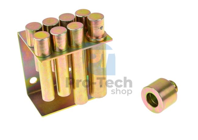 Set of extrusion mandrels/adapters for hydraulic press 8 pcs 09550