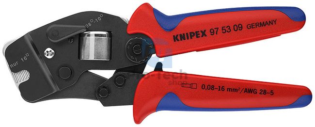 Self-adjusting crimping pliers for end sleeves 190 mm KNIPEX 08701