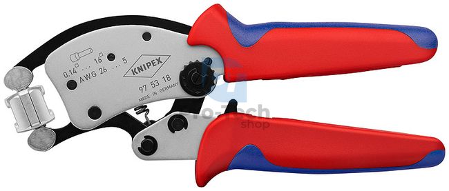 Twistor16 self-adjusting crimping pliers for cable lugs 200mm KNIPEX 13444