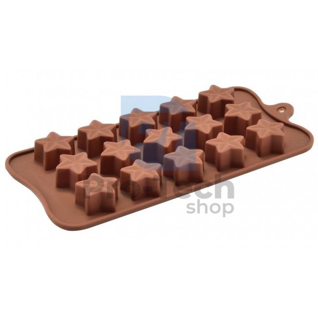 Silicone mould for chocolate bonbons Star 51350