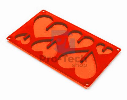 Silicone mould for chocolate heart 51327