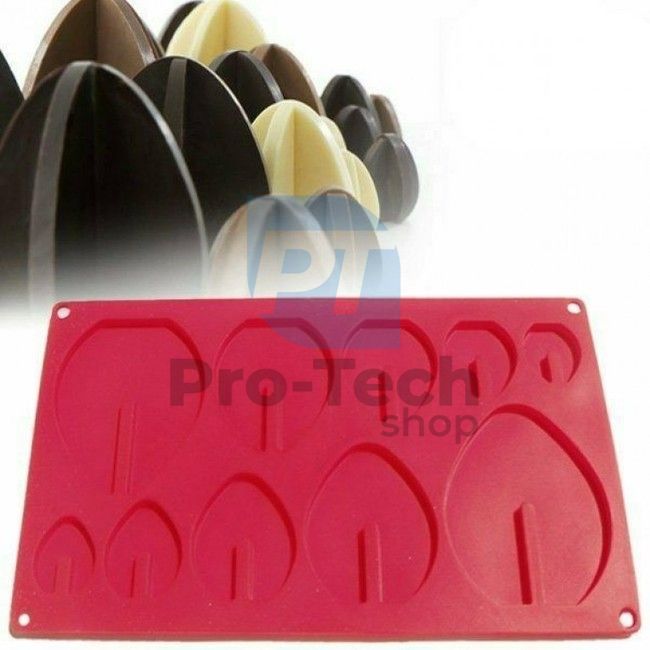 Silicone mould for chocolate egg 51328