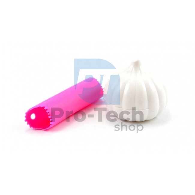 Silicone garlic peeler + garlic-shaped crusher 53002