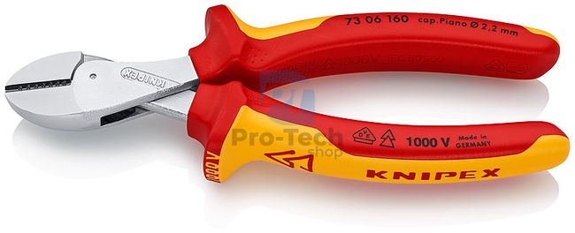 Power side cutting pliers 160mm insulated KNIPEX 13304