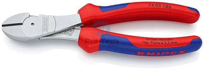 Power Side Cutting Pliers Chromed 180 mm KNIPEX 08246