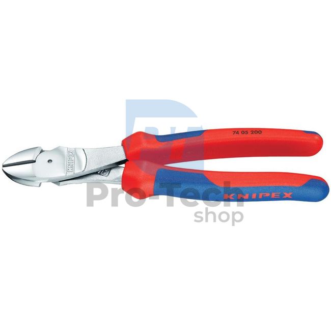 High leverage diagonal pliers chrome plated 250 mm KNIPEX 08250