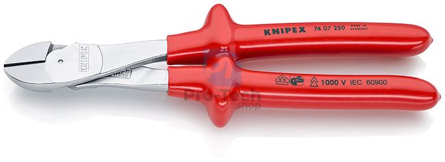 Power side nippers with dipped insulation 250 mm KNIPEX 08259