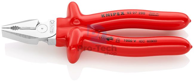 Power Combination Pliers with Dipped Insulation 200 mm KNIPEX 07660