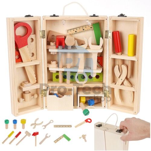 Wooden tool box 76059