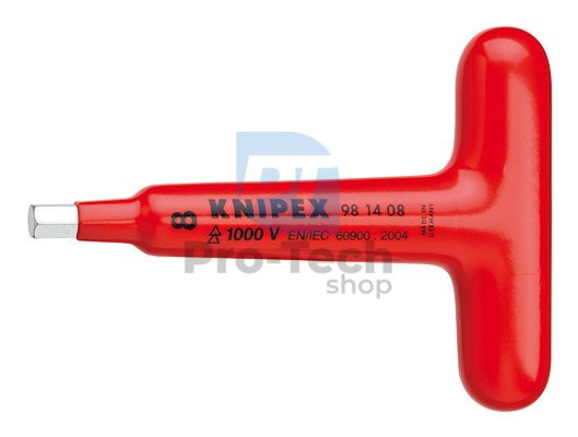 Hex Screwdriver 120mm Insulated HEX5 T-Shape KNIPEX 08847