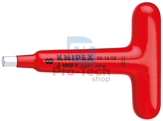 Allen Screwdriver 120 mm Insulated HEX8 T-Shaped KNIPEX 08849