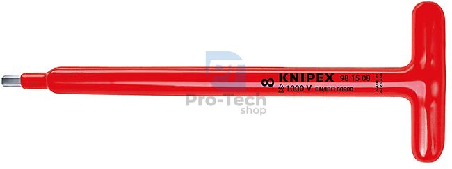 Allen key screwdriver 250 mm insulated HEX5 T-shape KNIPEX 08850