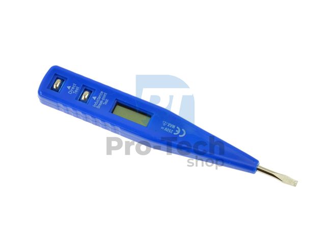 Voltage tester 10-250V LCD 3x135mm 09928