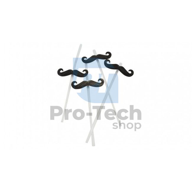 Straws with moustache 4pcs 52440