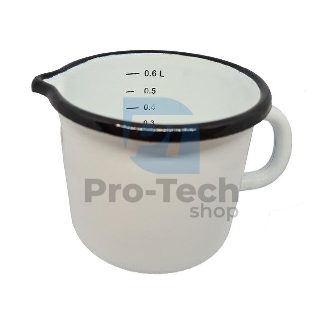 Enamel mug 600ml white 53881