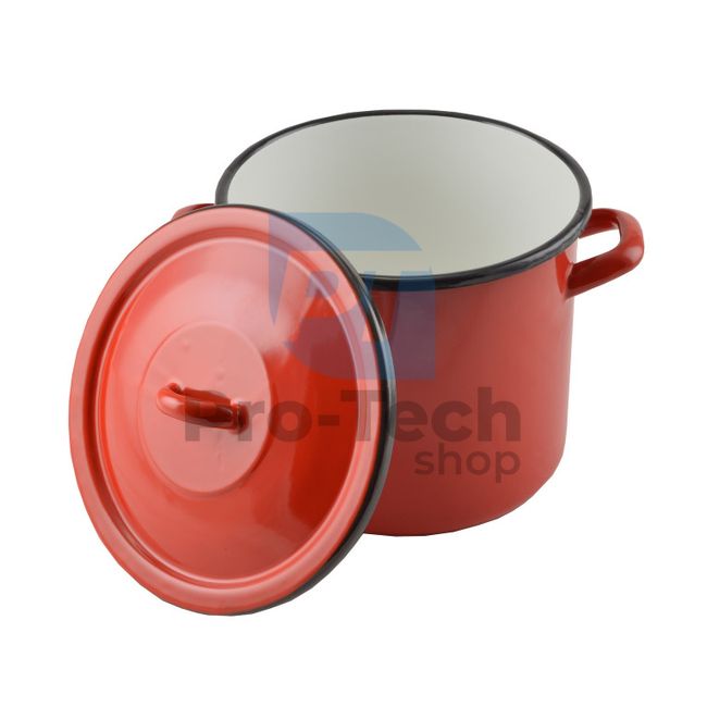 Pot with enamel surface 3l 17cm Red 53468