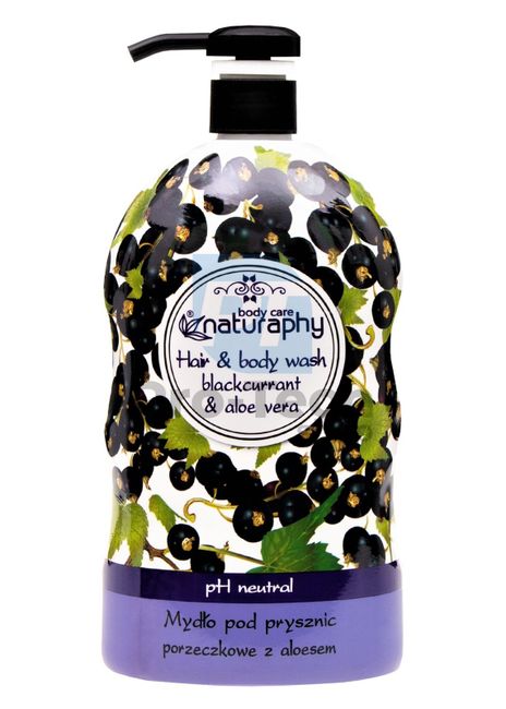 Shower gel and shampoo 2in1 blackcurrant and aloe vera Naturaphy 1000ml 30083