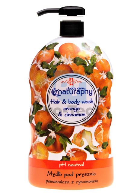 Shower gel and shampoo 2in1 orange and cinnamon Naturaphy 1000ml 30035