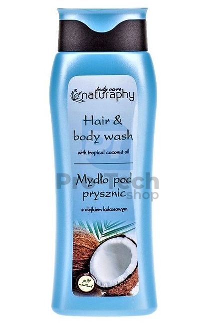 Shower gel and shampoo 2in1 with coconut oil Naturaphy 300ml 30048