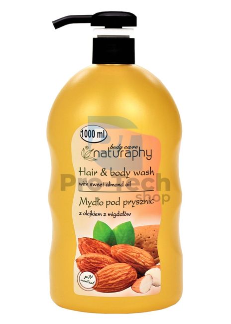 Shower gel and shampoo 2in1 with almond oil Naturaphy 1000ml 30034