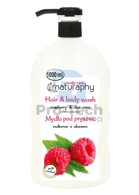 Shower gel and shampoo 2in1 raspberry Naturaphy 1000ml 30132