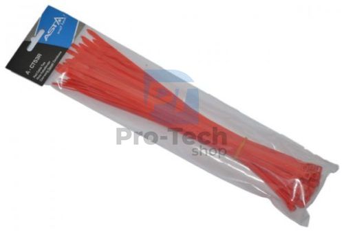 Cable ties 5x250mm red 50pcs A-CT52R 12338