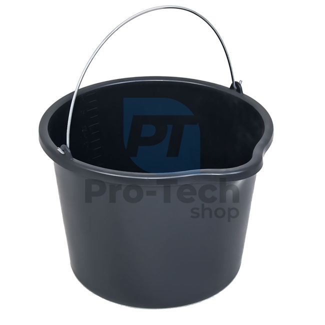 Construction plastic bucket with spout 16l 10167