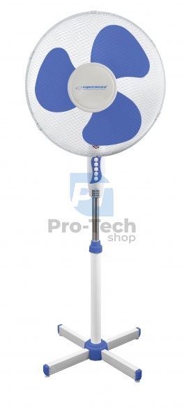 Stand fan 16'' HURRICANE, white-blue 72858