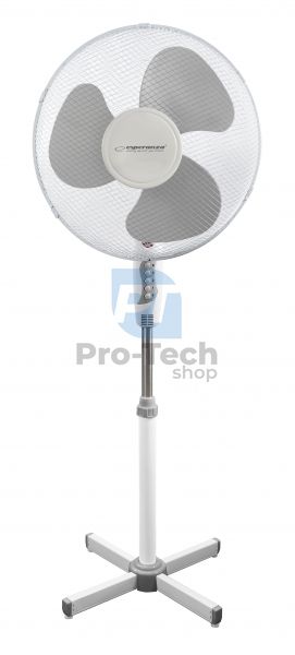 Stand fan 16'' HURRICANE, white-grey 72859