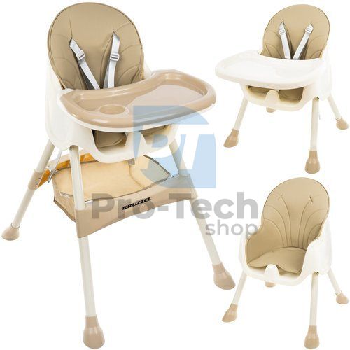 Feeding chair KRUZZEL - beige 75235