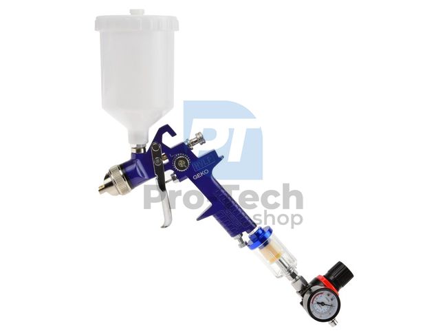 Spray Gun 1.4mm 600ml HVLP with drip tray and regulator 09827