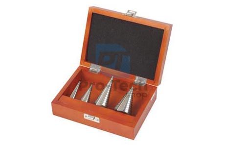 Stepped metal drill bits 4pcs 4-39mm 00465