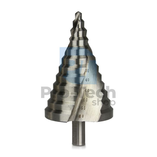 Stepped metal drill bit 6-60mm spiral 14246